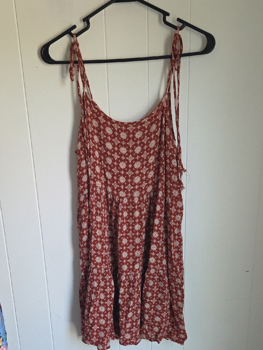 Women’s Mini Sundress in Rust Floral Print